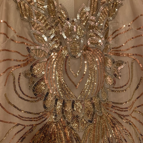 Bebe gold sequin dress - Picture 3 of 4
